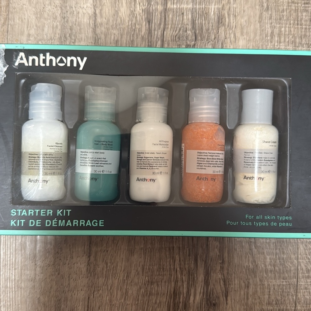 Antthony White facial cleansing set